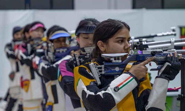 शूटिंग:-एशियन-चैंपियनशिप-में-भारत-के-अभियान-का-शानदार-अंत,-94-मेडल-के-साथ-नंबर-1