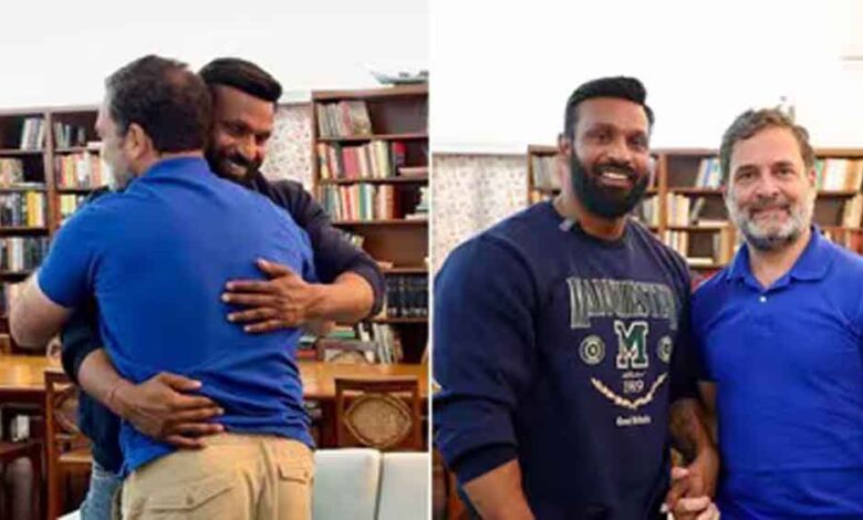 ‘मोहब्बत की दुकान’ में खास मुलाकात: ‘मोहम्मद दीपक’ से मिले राहुल गांधी, जिम जॉइन करने का किया वादा