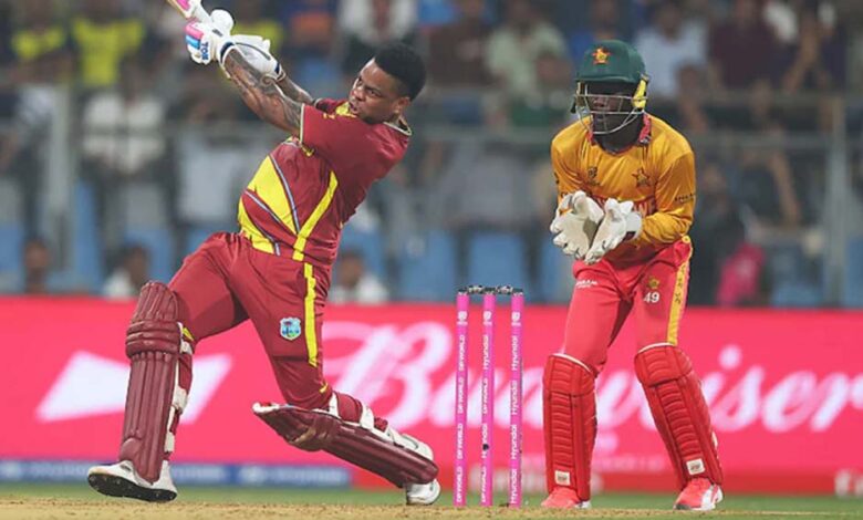 वेस्टइंडीज-का-तूफान-बरकरार,-सुपर-8-में-जिम्बाब्वे-पर-107-रन-की-बड़ी-जीत