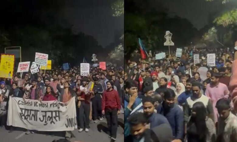 JNU में फिर क्यों तनाव, 500 छात्र मार्च पर अड़े और रातभर जारी रहा हंगामा